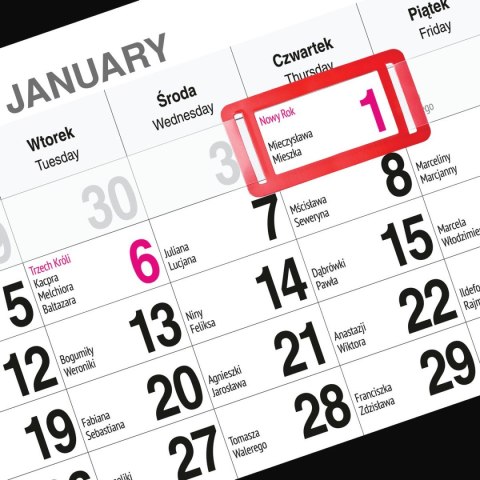 Kalendarz ścienny GÓRY A5 250mm x 450mm Press Kalendarz ścienny GÓRY A5 250mm x 450mm Press