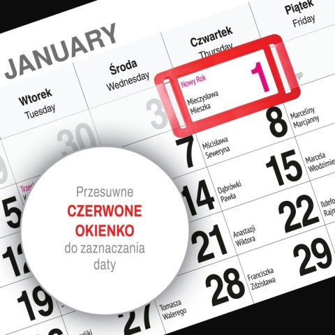 Kalendarz ścienny GÓRY A5 250mm x 450mm Press Kalendarz ścienny GÓRY A5 250mm x 450mm Press