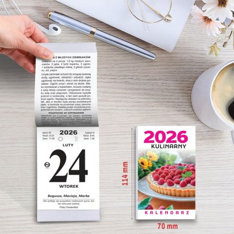 Kalendarz ścienny ZDZIERAK KULINARNY B7 Press Kalendarz ścienny ZDZIERAK KULINARNY B7 Press