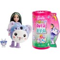 Lalka Cutie Reveal - Lalka Chelsea Piesek-Żaba + zwierzątko [mm:] 120 Barbie (HRK27)