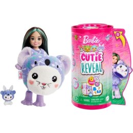 Lalka Cutie Reveal - Lalka Chelsea Piesek-Żaba + zwierzątko [mm:] 120 Barbie (HRK27)
