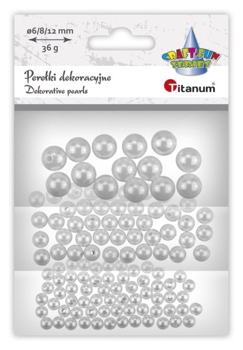 Perełki Craft-Fun Series białe Titanum (BR239952) Perełki Craft-Fun Series białe Titanum (BR239952)