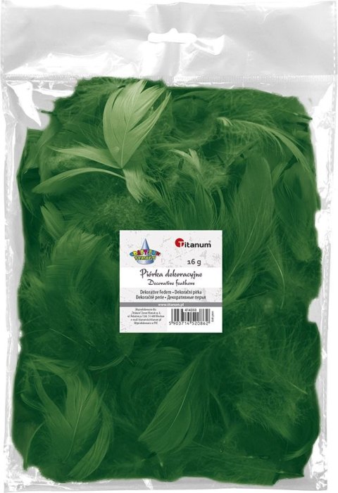 Piórka Craft-Fun Series zielony ciemny Titanum Piórka Craft-Fun Series zielony ciemny Titanum