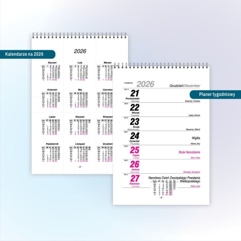 Kalendarz biurkowy A5 A5 Press (TYGODNIOWY) Kalendarz biurkowy A5 A5 Press (TYGODNIOWY)