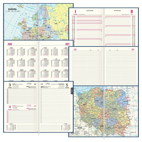 Kalendarz książkowy (terminarz) PREMIUM A5 Press (DZIENNY) Kalendarz książkowy (terminarz) PREMIUM A5 Press (DZIENNY)