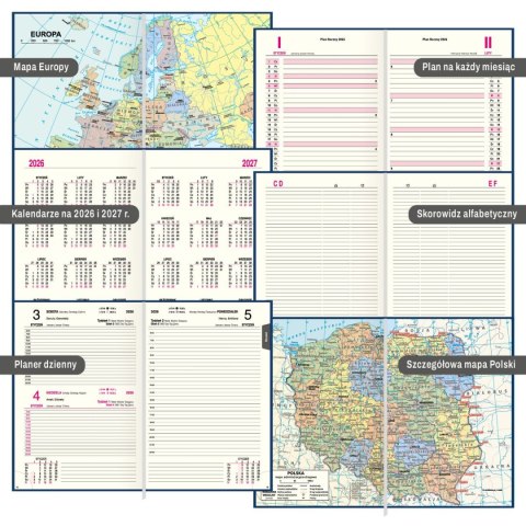 Kalendarz książkowy (terminarz) PREMIUM A5 Press (DZIENNY) Kalendarz książkowy (terminarz) PREMIUM A5 Press (DZIENNY)