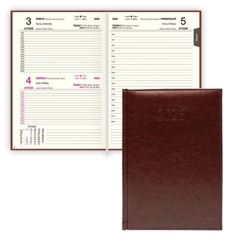 Kalendarz książkowy (terminarz) PREMIUM A5 Press (DZIENNY) Kalendarz książkowy (terminarz) PREMIUM A5 Press (DZIENNY)