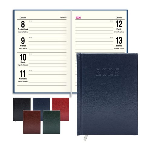 Kalendarz książkowy (terminarz) PRESTIGE A6 Press (tygodniowy) Kalendarz książkowy (terminarz) PRESTIGE A6 Press (tygodniowy)