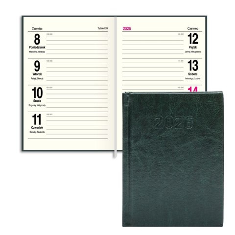 Kalendarz książkowy (terminarz) PRESTIGE A6 Press (tygodniowy) Kalendarz książkowy (terminarz) PRESTIGE A6 Press (tygodniowy)