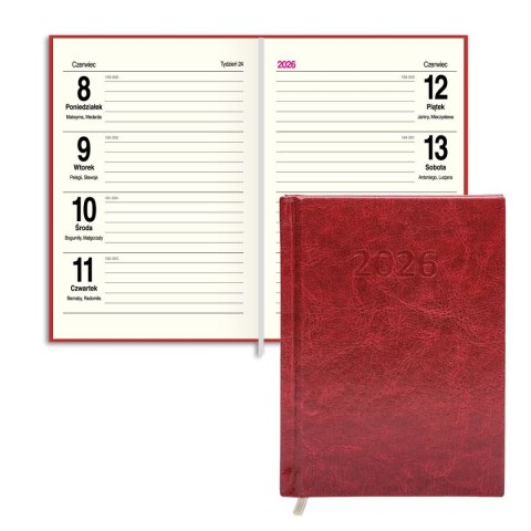 Kalendarz książkowy (terminarz) PRESTIGE A6 Press (tygodniowy) Kalendarz książkowy (terminarz) PRESTIGE A6 Press (tygodniowy)