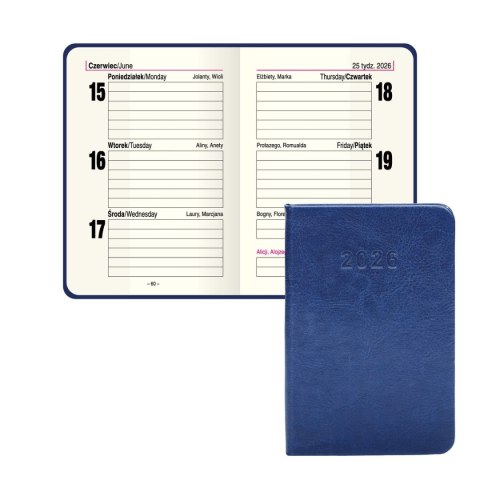 Kalendarz książkowy (terminarz) Premium Lux B7 Press (tygodniowy) Kalendarz książkowy (terminarz) Premium Lux B7 Press (tygodniowy)
