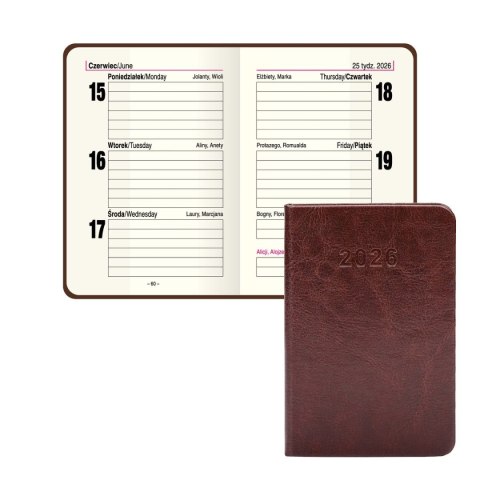Kalendarz książkowy (terminarz) Premium Lux B7 Press (tygodniowy) Kalendarz książkowy (terminarz) Premium Lux B7 Press (tygodniowy)