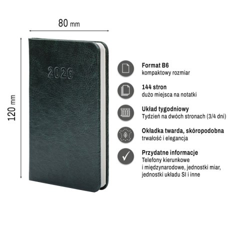 Kalendarz książkowy (terminarz) Premium Lux B7 Press (tygodniowy) Kalendarz książkowy (terminarz) Premium Lux B7 Press (tygodniowy)