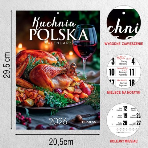 Kalendarz ścienny A4 KUCHNIA POLSKA A4 Press (5904830713428) Kalendarz ścienny A4 KUCHNIA POLSKA A4 Press (5904830713428)