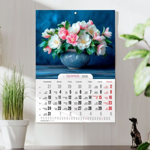 Kalendarz ścienny A4 KWIATY A4 x 300mm Press (5904830713466) Kalendarz ścienny A4 KWIATY A4 x 300mm Press (5904830713466)