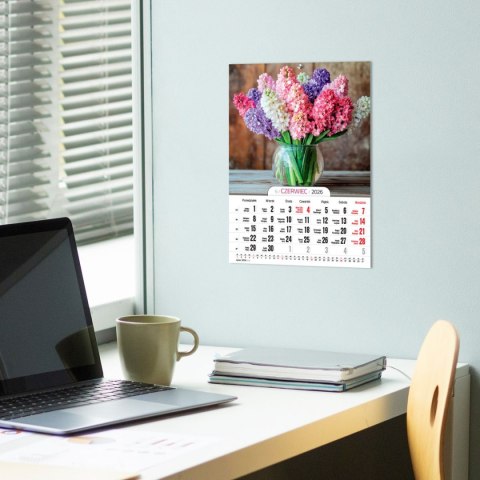 Kalendarz ścienny A4 KWIATY A4 x 300mm Press (5904830713466) Kalendarz ścienny A4 KWIATY A4 x 300mm Press (5904830713466)