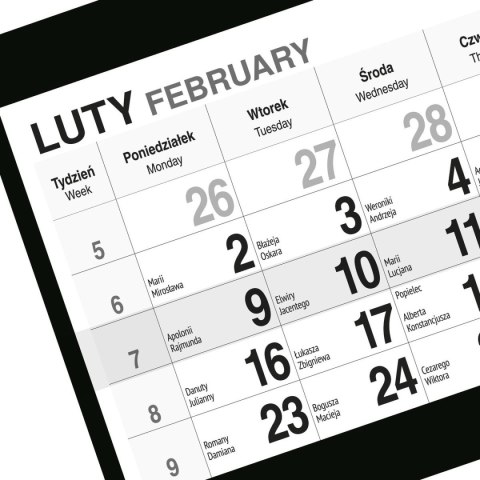 Kalendarz ścienny PIES 310mm x 790mm Press Kalendarz ścienny PIES 310mm x 790mm Press