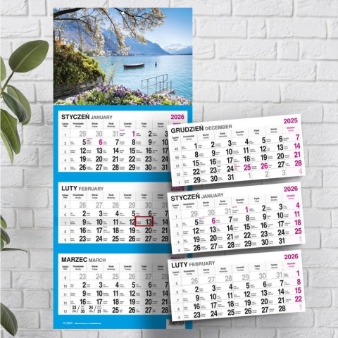 Kalendarz ścienny WIDOK 310mm x 790mm Press Kalendarz ścienny WIDOK 310mm x 790mm Press