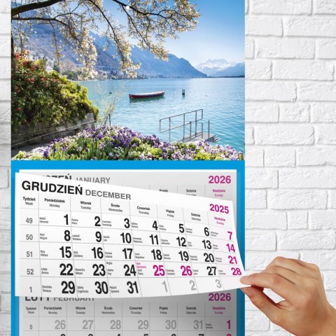 Kalendarz ścienny WIDOK 310mm x 790mm Press Kalendarz ścienny WIDOK 310mm x 790mm Press