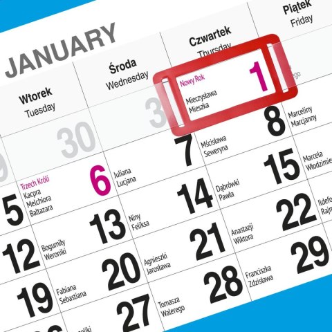 Kalendarz ścienny WIDOK 310mm x 790mm Press Kalendarz ścienny WIDOK 310mm x 790mm Press