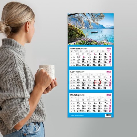 Kalendarz ścienny WIDOK 310mm x 790mm Press Kalendarz ścienny WIDOK 310mm x 790mm Press