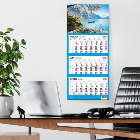 Kalendarz ścienny WIDOK 310mm x 790mm Press Kalendarz ścienny WIDOK 310mm x 790mm Press
