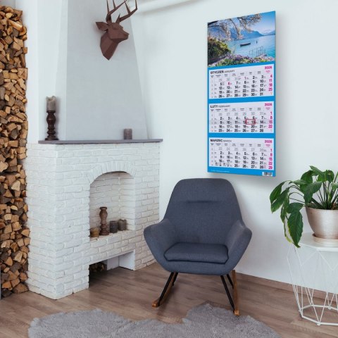 Kalendarz ścienny WIDOK 310mm x 790mm Press Kalendarz ścienny WIDOK 310mm x 790mm Press