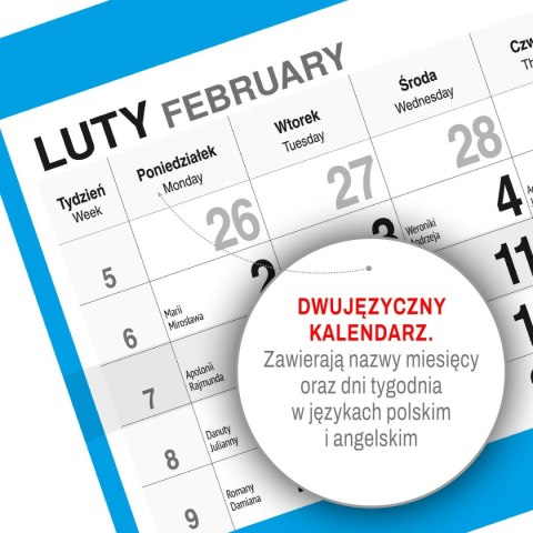 Kalendarz ścienny WIDOK 310mm x 790mm Press Kalendarz ścienny WIDOK 310mm x 790mm Press