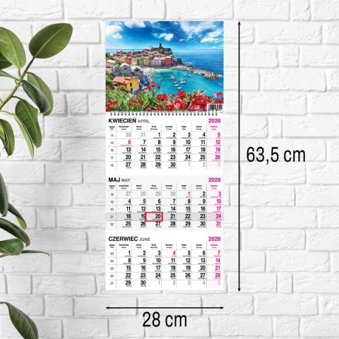 Kalendarz ścienny WIDOK 310mm x 790mm Press Kalendarz ścienny WIDOK 310mm x 790mm Press