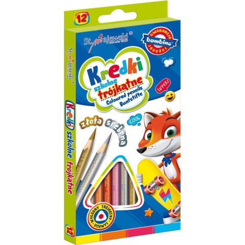 Kredki ołówkowe 12 kol. St.Majewski Kredki ołówkowe 12 kol. St.Majewski