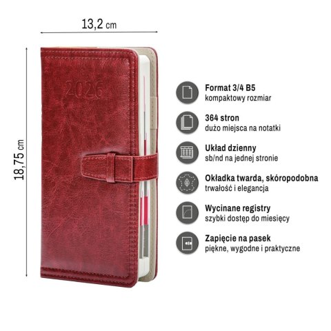 Organizer ORGANIZER 3/4 B5 (mix) Press (dzienny) Organizer ORGANIZER 3/4 B5 (mix) Press (dzienny)