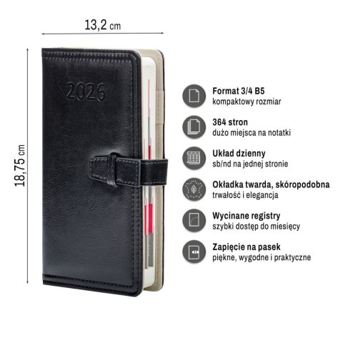 Organizer ORGANIZER 3/4 B5 (mix) Press (dzienny) Organizer ORGANIZER 3/4 B5 (mix) Press (dzienny)