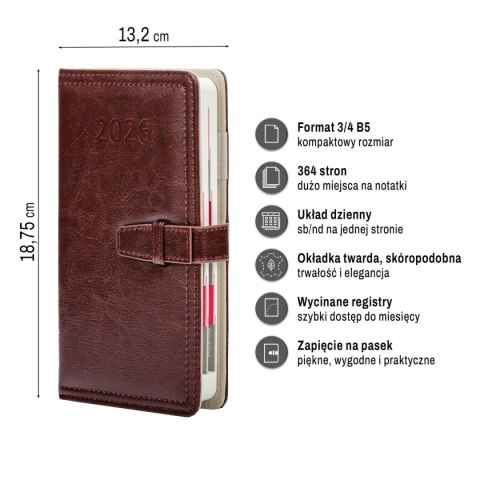 Organizer ORGANIZER 3/4 B5 (mix) Press (dzienny) Organizer ORGANIZER 3/4 B5 (mix) Press (dzienny)