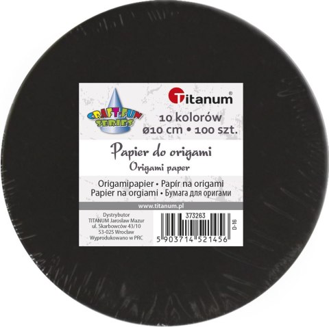 Origami Craft-Fun Series papier okrągły 10cm Titanum (D-16) Origami Craft-Fun Series papier okrągły 10cm Titanum (D-16)