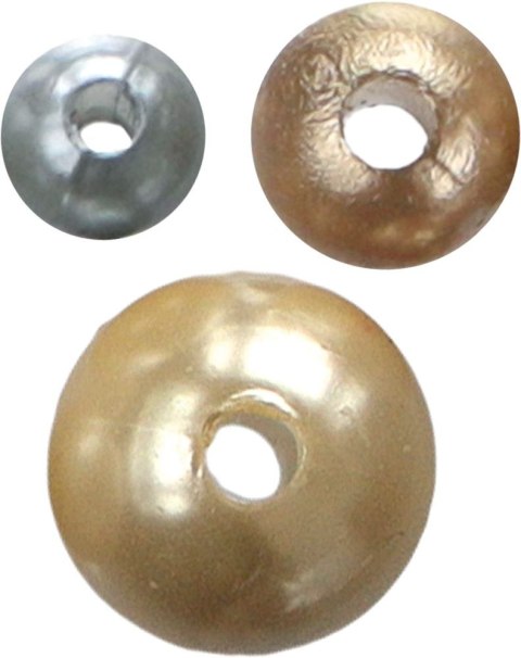 Perełki Craft-Fun Series srebrne, miedziane, kość słoniowa mix Titanum (5047) Perełki Craft-Fun Series srebrne, miedziane, kość słoniowa mix Titanum (5047)