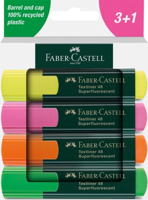Zakreślacz Neon 4 kol. mix 1,0-5,0mm Faber Castell (254844 FC) Zakreślacz Neon 4 kol. mix 1,0-5,0mm Faber Castell (254844 FC)