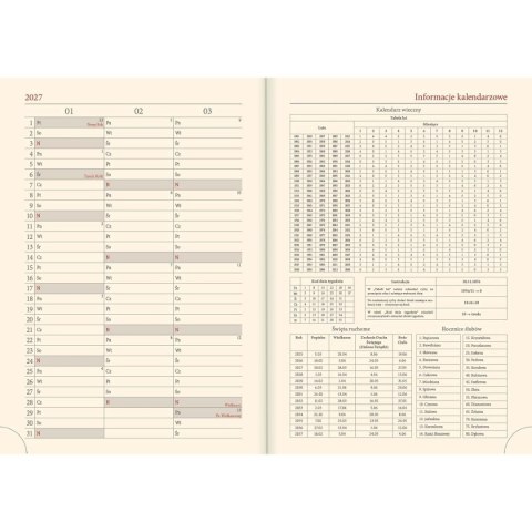 Kalendarz książkowy (terminarz) WYCINANKA B6 Lucrum (41DS) Kalendarz książkowy (terminarz) WYCINANKA B6 Lucrum (41DS)