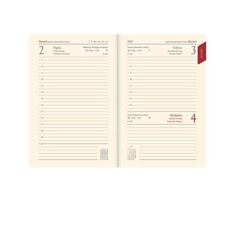 Kalendarz książkowy (terminarz) WYCINANKA B6 Lucrum (41DS) Kalendarz książkowy (terminarz) WYCINANKA B6 Lucrum (41DS)