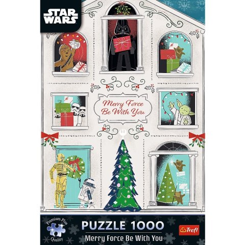 Puzzle Xmass Niech Moc Świąt Będzie z Tobą 1000 el. Trefl (12087)