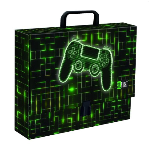 Teczka kartonowa na zatrzask NEON PAD A4 czarny [mm:] 330x90 Unipap