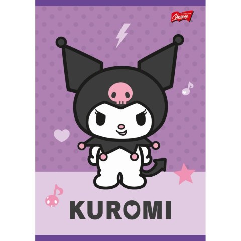 Zeszyt Kuromi aminowany A5 32k. 70g linia podwójna Unipap Zeszyt Kuromi aminowany A5 32k. 70g linia podwójna Unipap