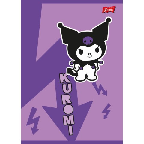 Zeszyt Kuromi aminowany A5 32k. 70g linia podwójna Unipap Zeszyt Kuromi aminowany A5 32k. 70g linia podwójna Unipap