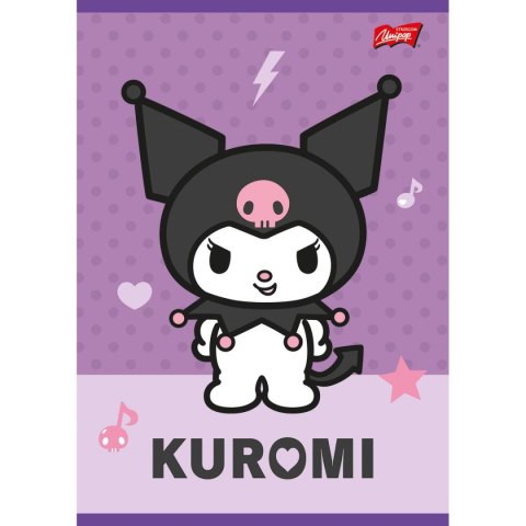 Zeszyt Kuromi aminowany A5 32k. 70g linia podwójna Unipap Zeszyt Kuromi aminowany A5 32k. 70g linia podwójna Unipap
