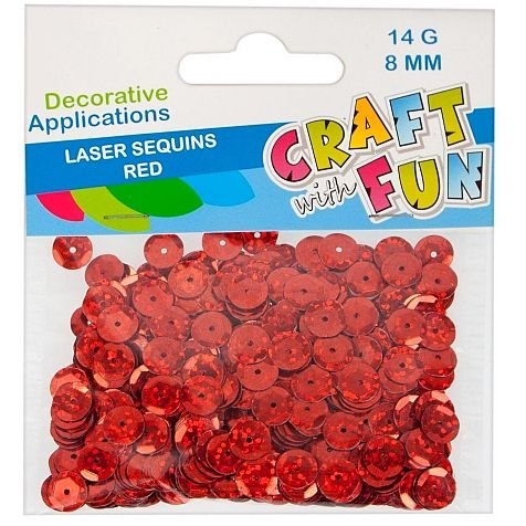 Cekiny czerwony koralowy Craft with Fun (439336) Cekiny czerwony koralowy Craft with Fun (439336)