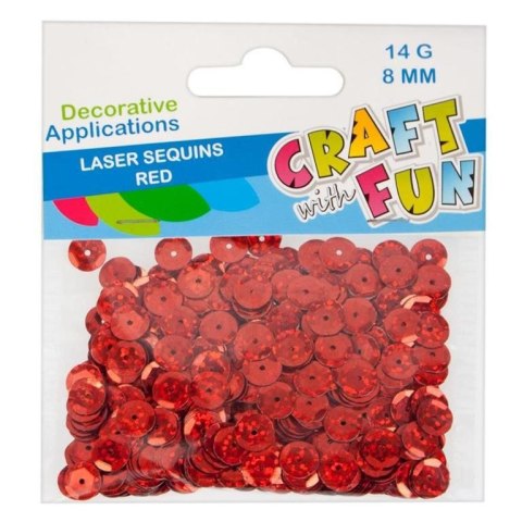 Cekiny czerwony koralowy Craft with Fun (439336) Cekiny czerwony koralowy Craft with Fun (439336)