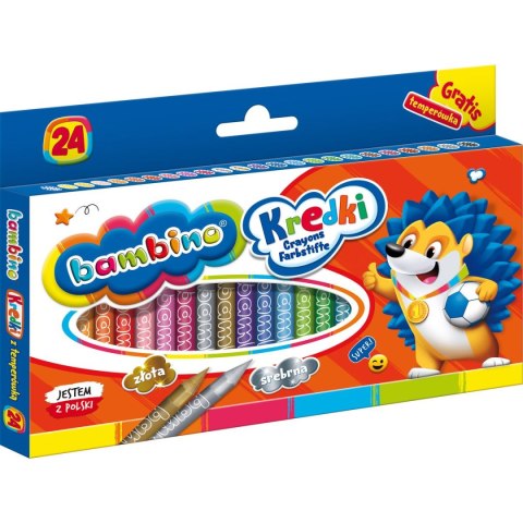 Kredki glinkowe Bambino 24 kol. St.Majewski Kredki glinkowe Bambino 24 kol. St.Majewski