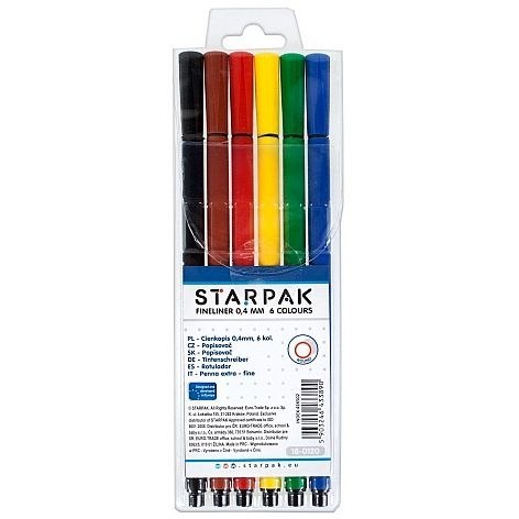 Cienkopis mix 0,4mm 6kol. Starpak (426502) Cienkopis mix 0,4mm 6kol. Starpak (426502)
