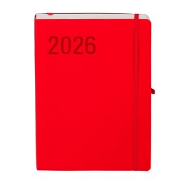 Kalendarz książkowy (terminarz) 2026 IMPRESJA DNS B5 Antra (czerwony)