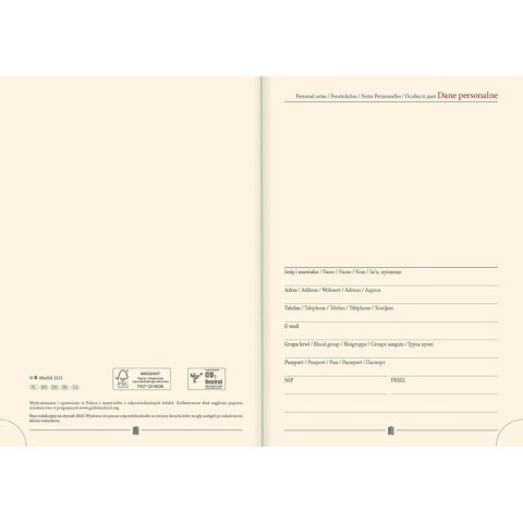 Kalendarz książkowy (terminarz) NENUFARY A5 Lucrum (21DS) Kalendarz książkowy (terminarz) NENUFARY A5 Lucrum (21DS)