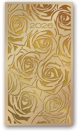 Kalendarz książkowy (terminarz) złoty A6 Lucrum (TR złoty)